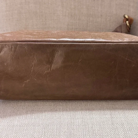 HOBO Classic Tan Leather Hobo Bag - Picture 10 of 14